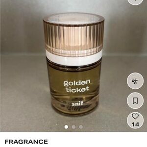 Paradox Golden Ticket Snif Body Oil Bottle in Amber and Beige